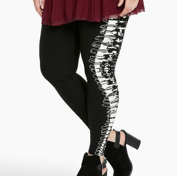 ISO Skeleton Spine Leggings - Torrid - Picture 1 of 1